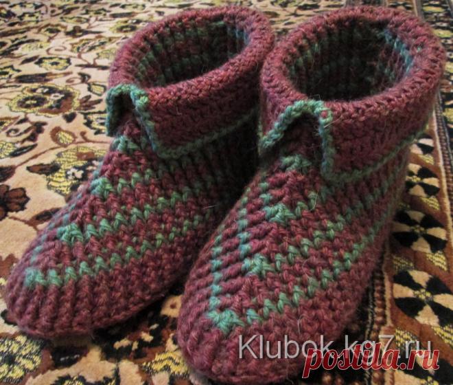 Тапочки. Мастер Елена П. | Клубок