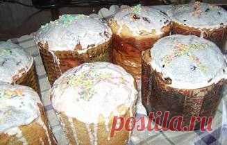 Пасхальные куличи с изюмом. Рецепт пошаговый с фото