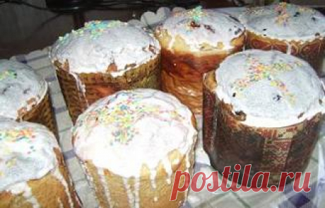 Пасхальные куличи с изюмом. Рецепт пошаговый с фото