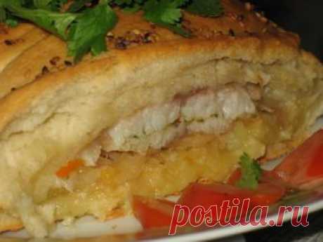 Морской язык в пироге