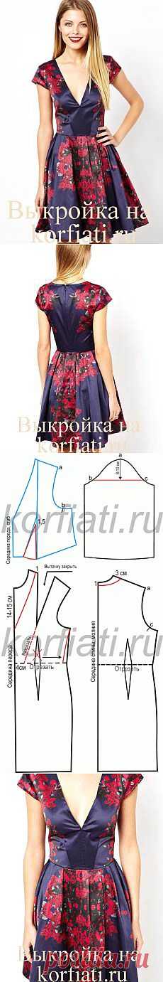 Выкройка приталенного платья от ШКОЛЫ ШИТЬЯ Анастасии Корфиати