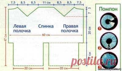 Комбинезон для малыша спицами