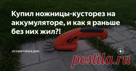 Купил ножницы-кусторез на аккумуляторе, и как я раньше без них жил?! Всем доброго здравия!
Сегодня хочу рассказать о электроинструменте, который приобрел на этой неделе, речь пойдет о аккумуляторных ножницах-кусторезе.
Ножницы-кусторез Patriot/
К своему стыду узнал о существовании подобного устройства только этим летом, показали родственники, они давно и с успехом пользуются на своем садовом участке.