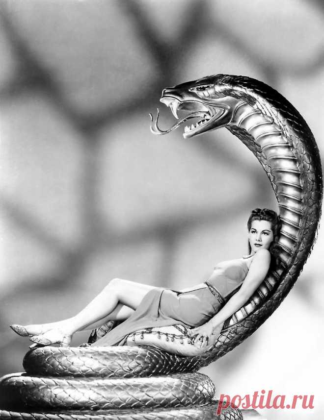 1944 photograph of screen beauty Maria Montez, in Universal Pictures’ south seas adventure film, Cobra Woman
