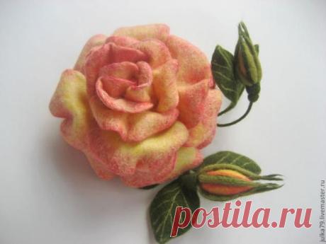 Мастер-класс Роза - Ярмарка Мастеров - ручная работа, handmade
