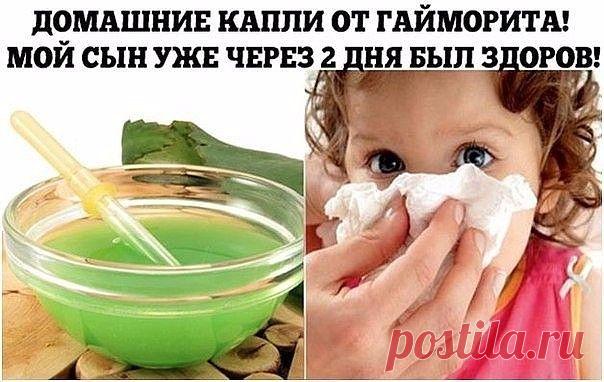 Домашние капли от гайморита.