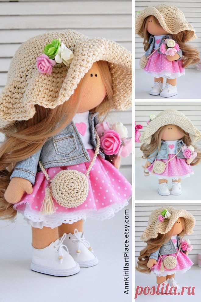Doll Handmade Tilda Rag Doll Nursery Interior Decor Doll by | Etsy