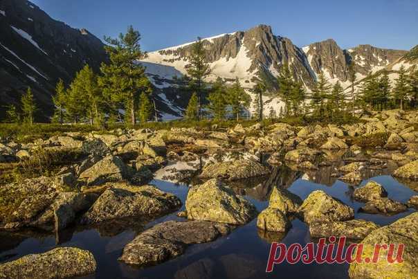 Хребет Кузнецкий Алатау в Западной Сибири. Автор фото – Александра Кузнецова: nat-geo.ru/photo/user/336046/