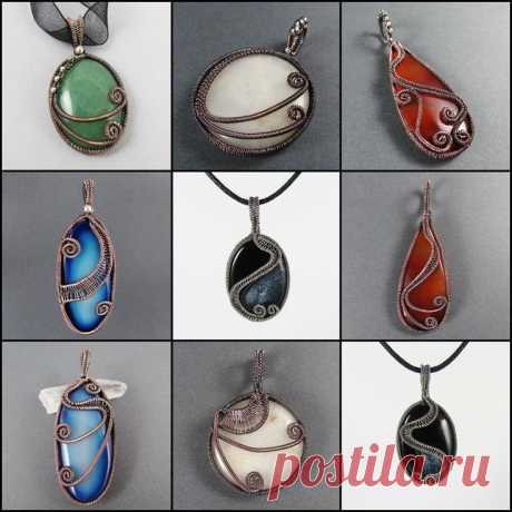 Fire Dance: Wire Wrapped Pendant by Gailavira - Craftsy