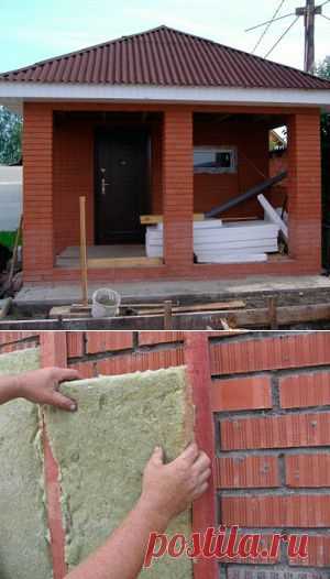 Баня из кирпича