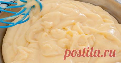 Ванильный заварной крем без муки и крахмала. Хочется есть ложкой! Начинаешь готовить его как сладкий английский соус, а потом добавляешь...