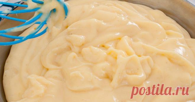 Ванильный заварной крем без муки и крахмала. Хочется есть ложкой! Начинаешь готовить его как сладкий английский соус, а потом добавляешь...