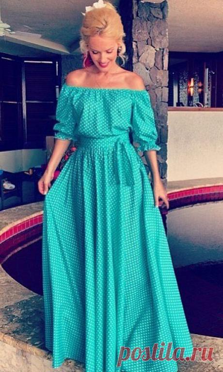 Электронная выкройка платья «барышня-крестьянка»