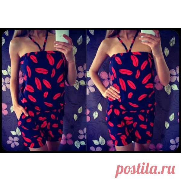 Комбез Губки. Атлас-шифон. р.42.44.