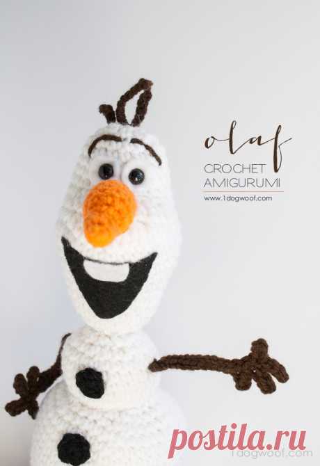 Olaf from Frozen Crochet Amigurumi Pattern - One Dog Woof