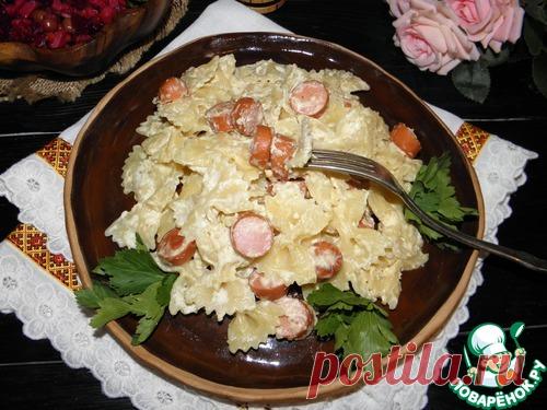Макароны с сосисками в бархатном соусе – кулинарный рецепт
