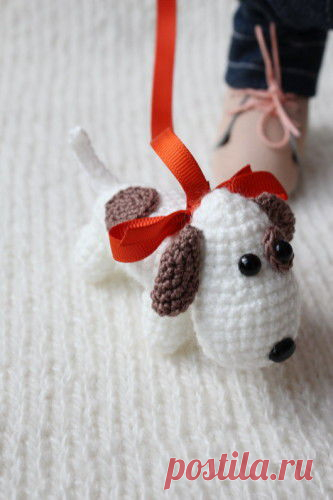 Вяжем миниатюрную собачку амигуруми - Ярмарка Мастеров - ручная работа, handmade