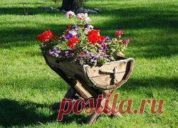 Цветочные горшки и вазоны в саду своими руками