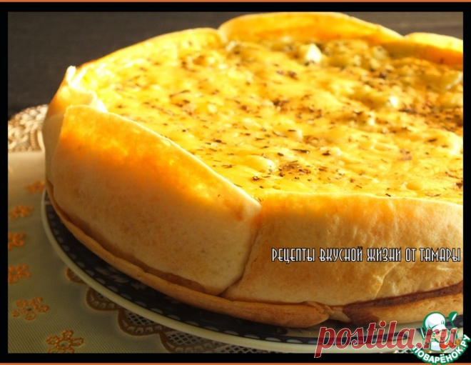 Капустный пирог в лепешке – кулинарный рецепт
