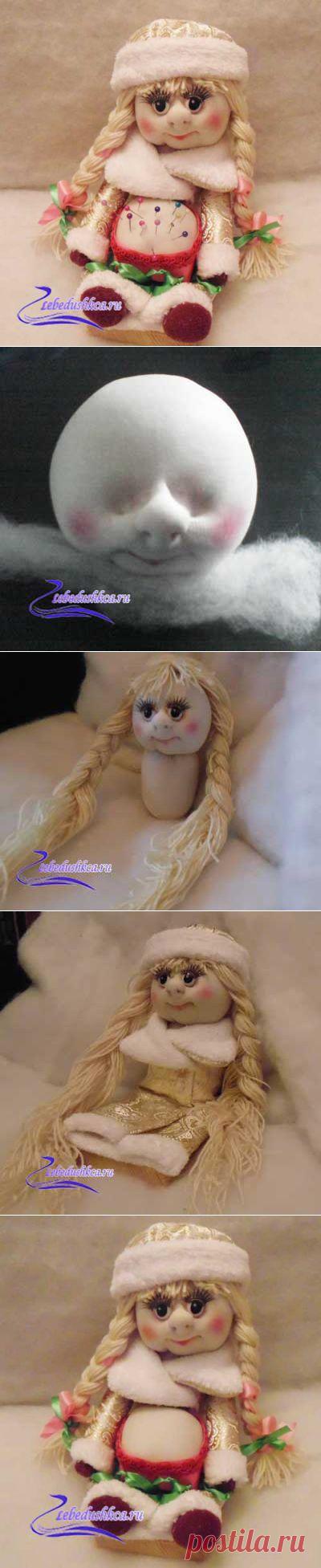 сшить игольницу-снегурочку своими руками | lebedushkca.ru