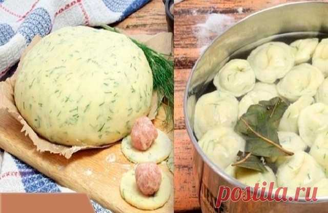 Этот рецепт мне дала одна женщина, которая много лет прожила на Алтае, и с тех пор я делаю тесто для пельменей и вареников 
только так — на кефире. Замечательный рецепт, тесто мягкое, эластичное, замешивается быстро! Пельмени получаются очень нежными и вкусными. Изумительно свежий вкус готового блюда за счет того, что зелень добавляется не в фарш, а прямо в тесто. 
Ингредиенты: 
400 г муки 
200 мл кефира 
1 яйцо 
1 ч. л. соды 
400 г мясного фарша 
1 луковица 
4–5 зубчиков ...