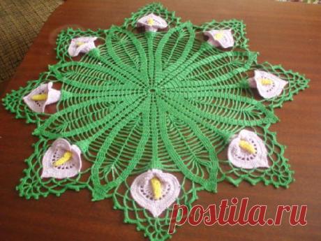 Эффектная салфетка &quot;Каллы&quot; | Дневник Иримед