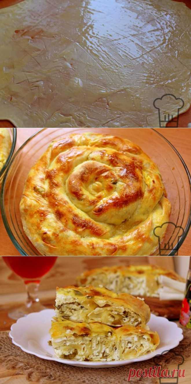 Вертута с творогом и зеленью - молдавский традиционный рецепт