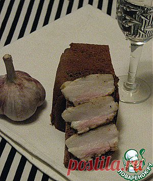 Сало горячим способом - кулинарный рецепт