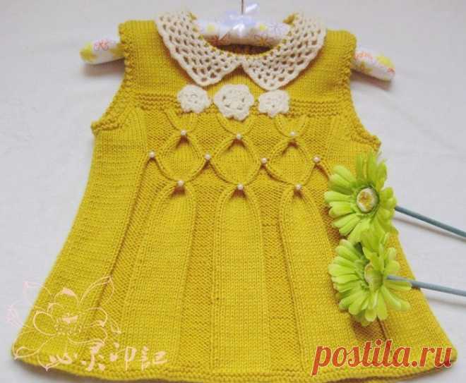 Вязаные платья спицами схемы. Детское платье спицами Вязаные платья спицами схемы. Детское платье спицами