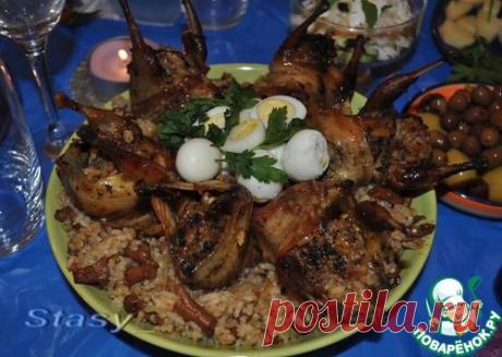 Супер рецепт! Перепела, фаршированные лисичками и рисом