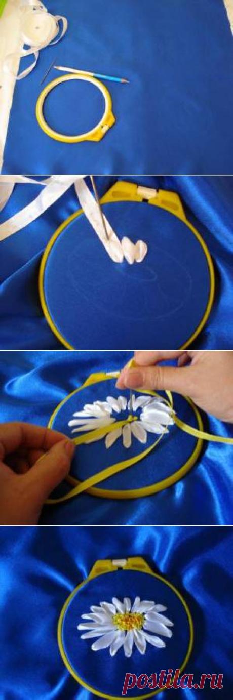 Мастер-класс по вышивке лентами 5|