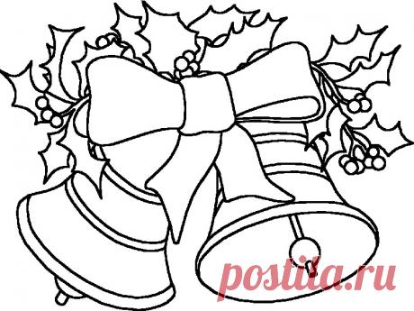 раскраски на новый год: 49 тыс изображений найдено в Яндекс.Картинках