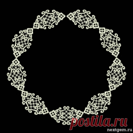 Для росписи - кружевные круглые рамочки