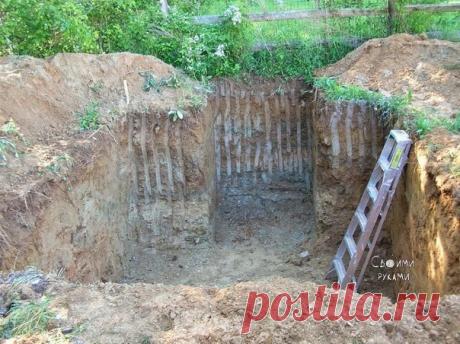 Погреб на даче своими руками