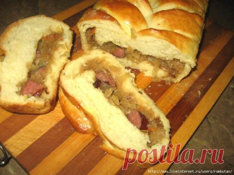 Пирог с кислой капустой