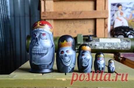 Русская Матрешка Бабушка Деревянные вложенные куклы Череп в | Etsy