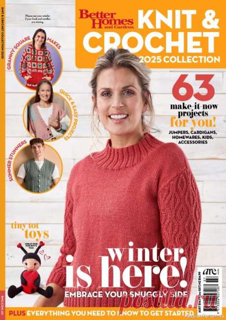 Вязаные проекты спицами в журнале &amp;laquo;Better Homes and Gardens Specials - Knit &amp; Crochet 2025&amp;raquo; | Журналы