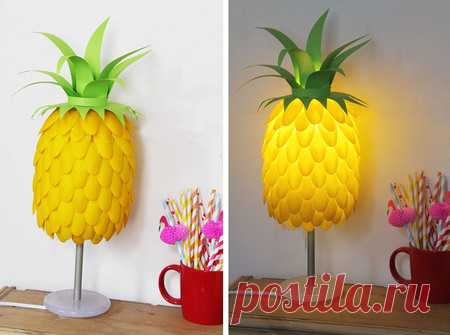 DIY Лампа-ананас