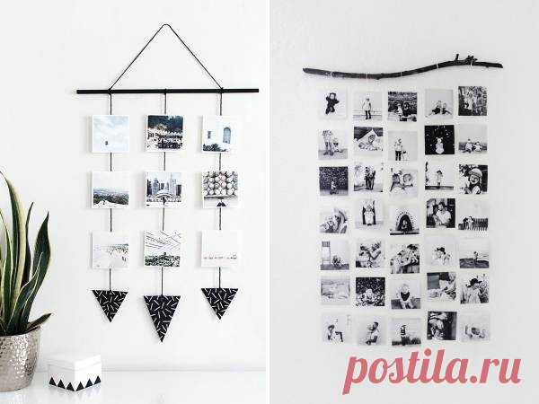 Идеи для размещения фотографий на стене — Сделай сам, идеи для творчества - DIY Ideas