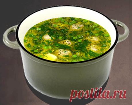 Суп с фрикадельками и горошком пошаговый рецепт с фото