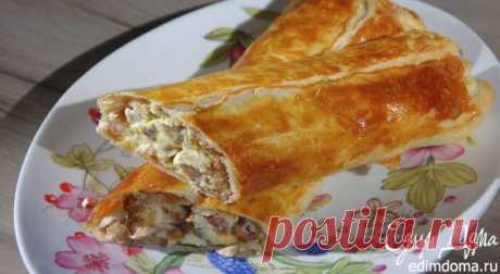 Быстрый штрудель с финиками и орехами