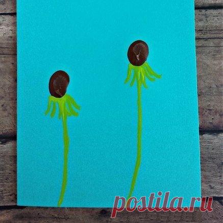 Рисуем одуванчик