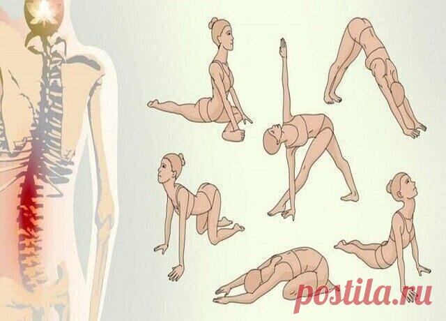 После такой зарядки будто заново на свет рождаешься!
Упражнения всего 1 раз в 2 дня. Спина перестала болеть