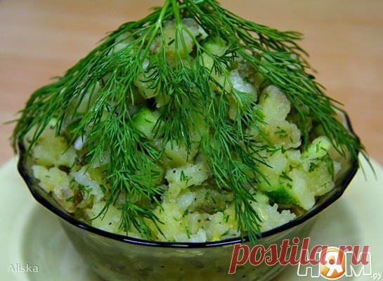 Картофельный салат с огурцами по-монастырски - Рецепт с пошаговыми фотографиями - Ням.ру