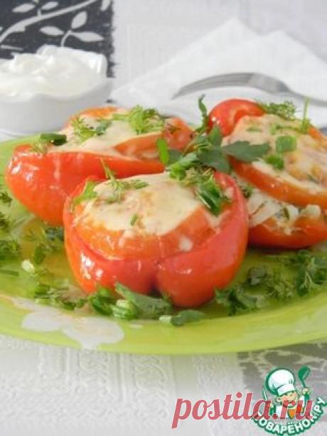 Перец запеченный, фаршированный - кулинарный рецепт