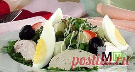 Салат из птицы, спаржи и сельдерея - кулинарный рецепт. Миллион Меню