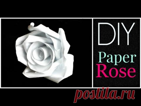 DIY: How to make a Paper Rose! - YouTube