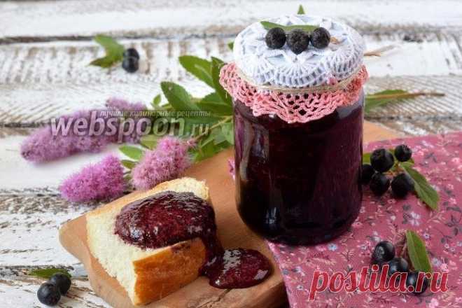 Черноплодная рябина протёртая с сахаром