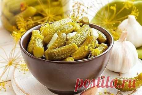 Маринованные огурчики с лимонной кислотой.