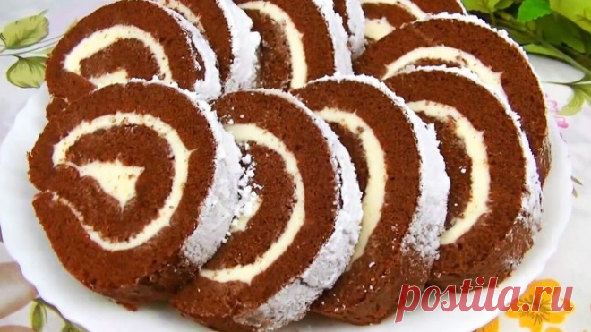 Самый Простой Рулет к Чаю - не хуже чем торт!